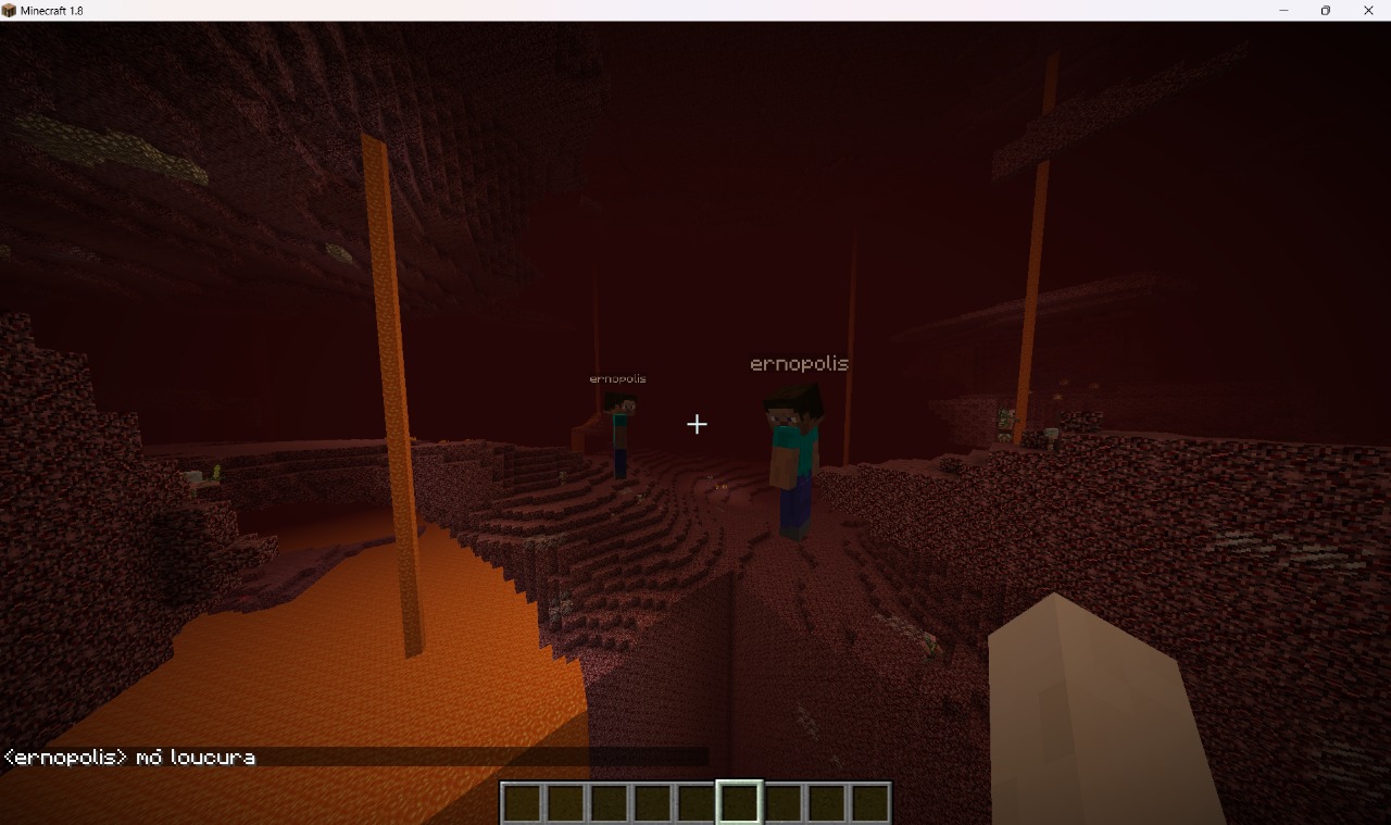 A weird glitch that happened when I was playing Minecraft.